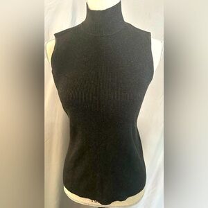 EUC CHICO’S sweater vest or shell piece in dark brown size one. Madewell & soft